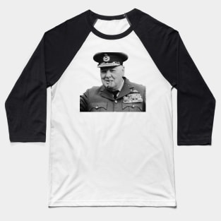 Sir Winston Churchill in uniform Baseball T-Shirt